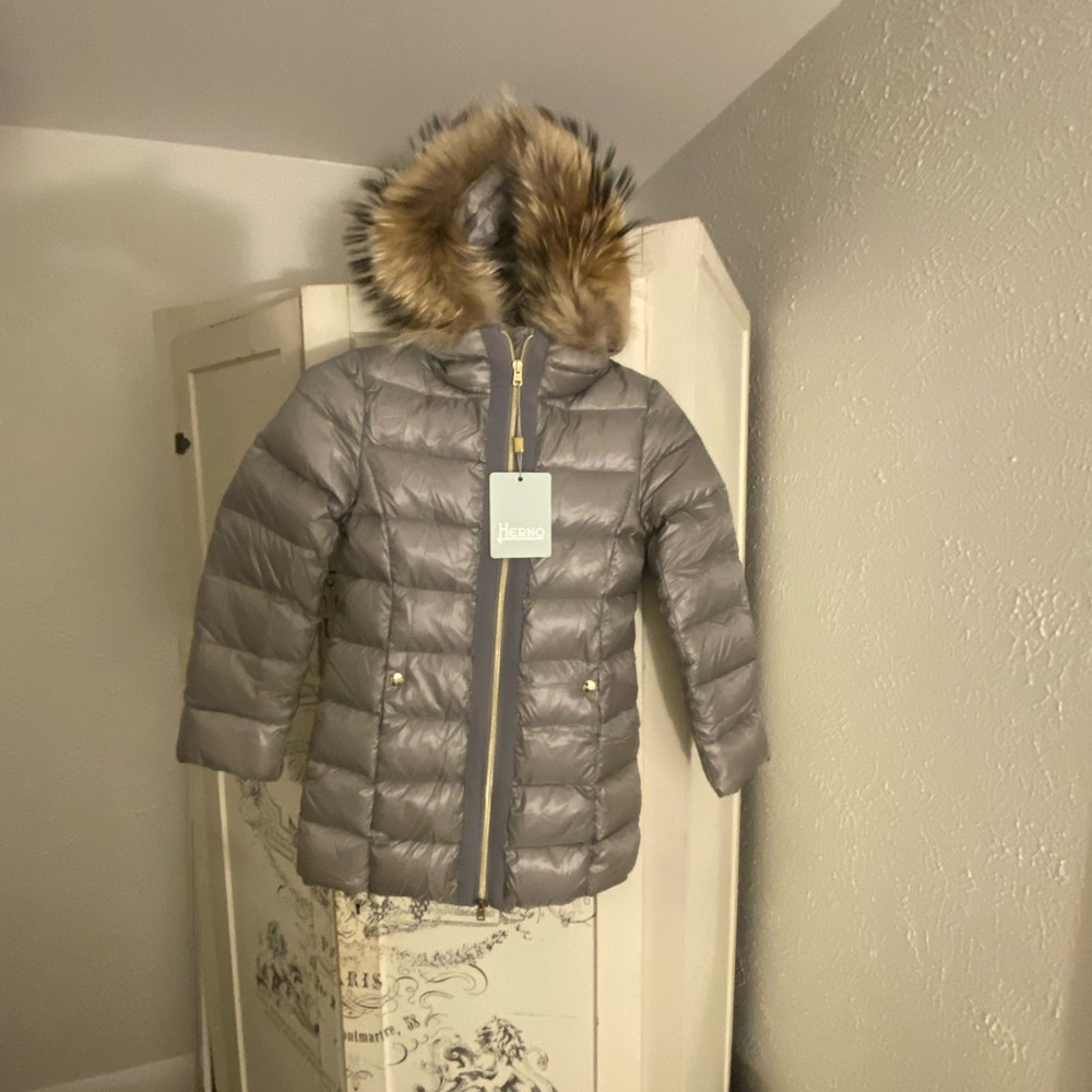 NWT Guaranteed Authentic Herno Girl's Down Quilted Jacket - SZ 8 ($675 retail) - Picture 12 of 14